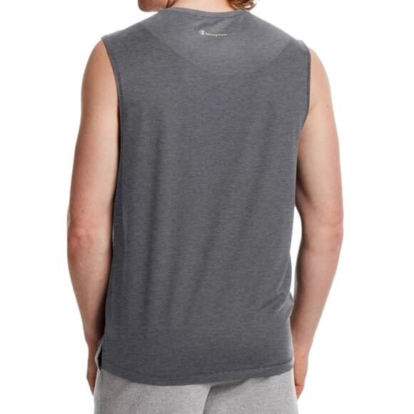 Champion Men’s Sleeveless Moisture Wicking Muscle Active Shirt Gray Size S - Picture 2 of 2